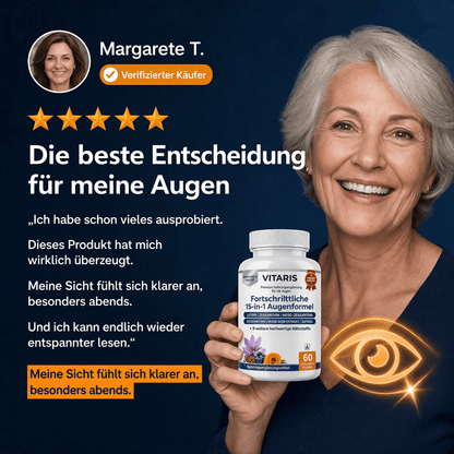 Vitaris 15-in-1 Fortschrittliche Formel für die Augen
