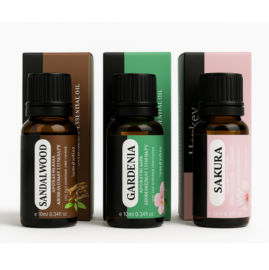Essential Oils Bundle – Sakura, Gardenia & Sandalwood