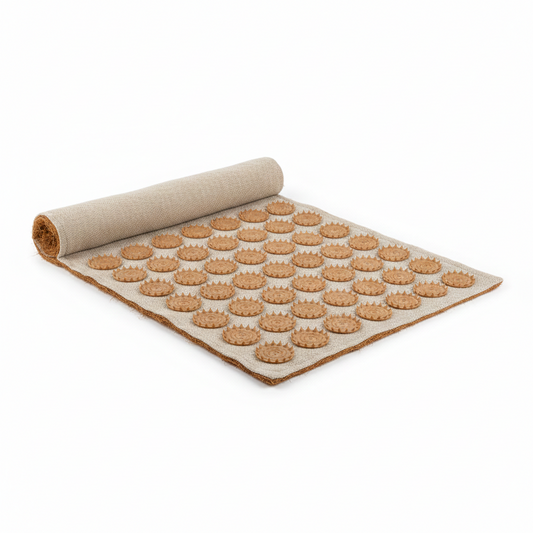 Eco-Friendly Linen Acupressure Mat with Coconut Fiber